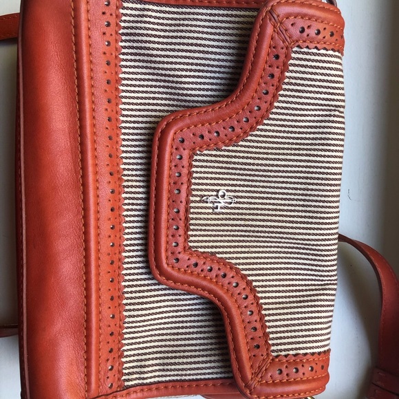 Barely used orange/white Cole Haan bag - Picture 4 of 5